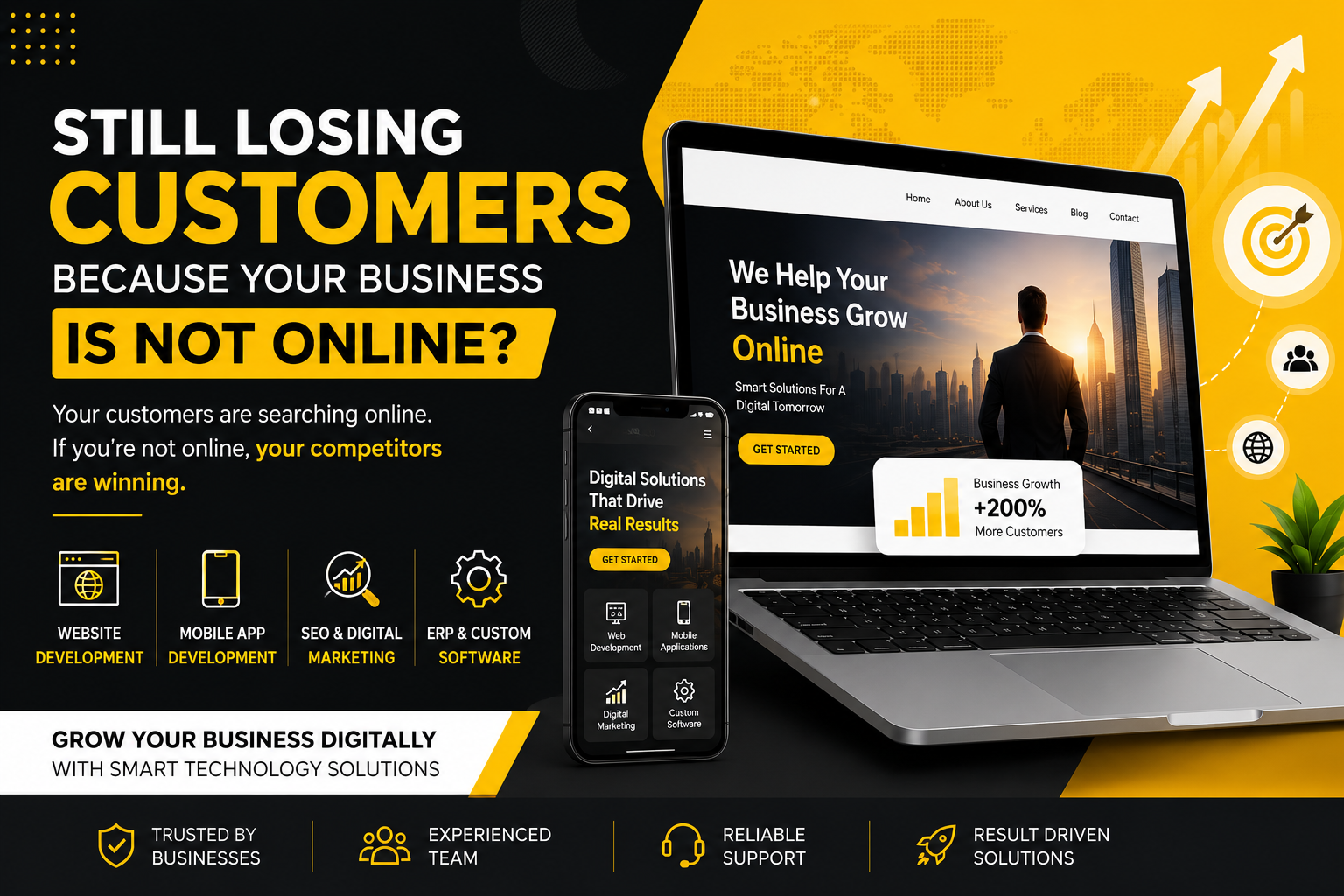 Still Losing Customers Because Your Business Is Not Online?
